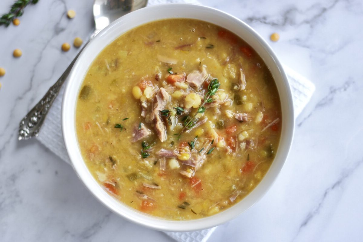 Canadian Yellow Split Pea Soup with Ham Recipe