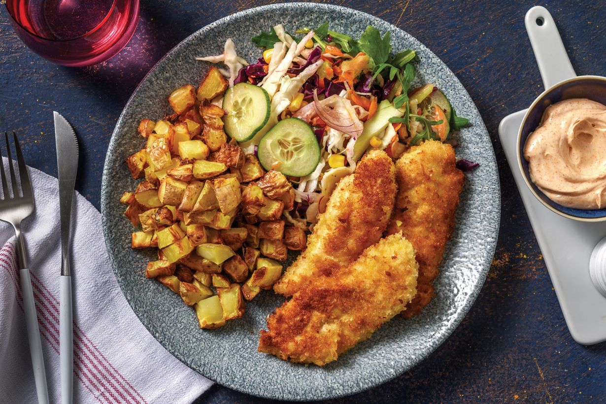 Crumbed Chicken Tenderloins Recipe