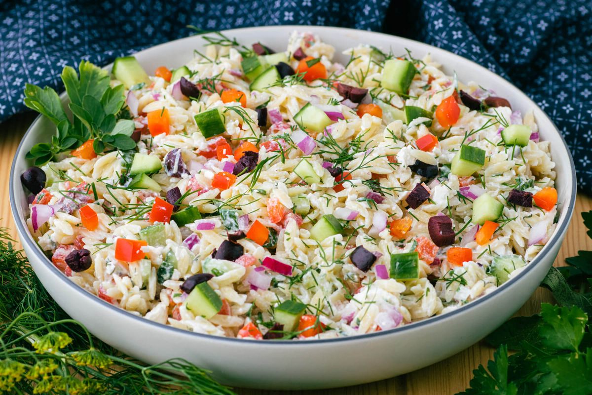 Greek Orzo Salad Recipe