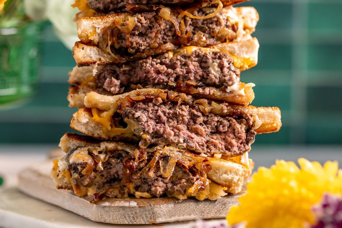 Grilled Cheese Patty Melts Recipe