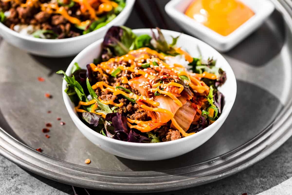 Korean Ground Beef Bowl Recipe