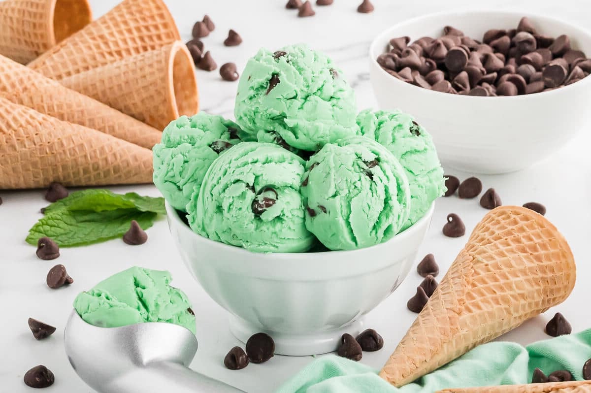 Mint Chocolate Chip Ice Cream Recipe
