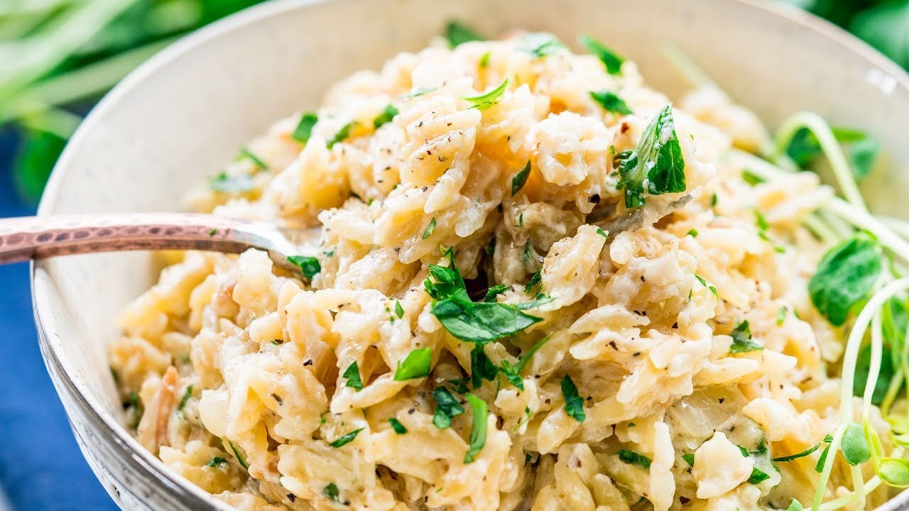 Parmesan Garlic Orzo Recipe