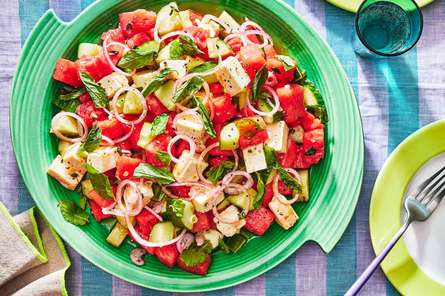 Refreshing Cucumber Watermelon Salad Recipe