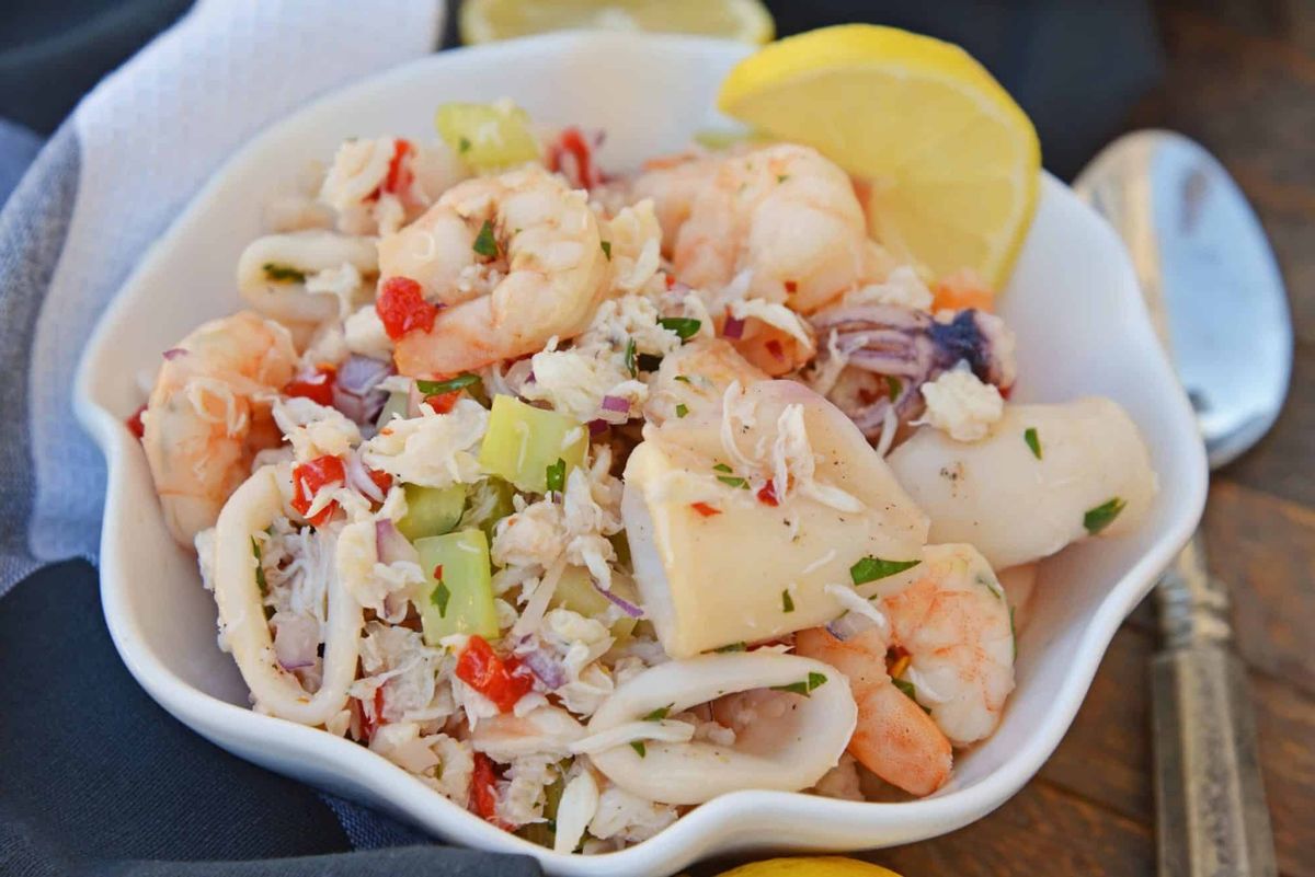Shrimp and Crab Seafood Salad Recipe