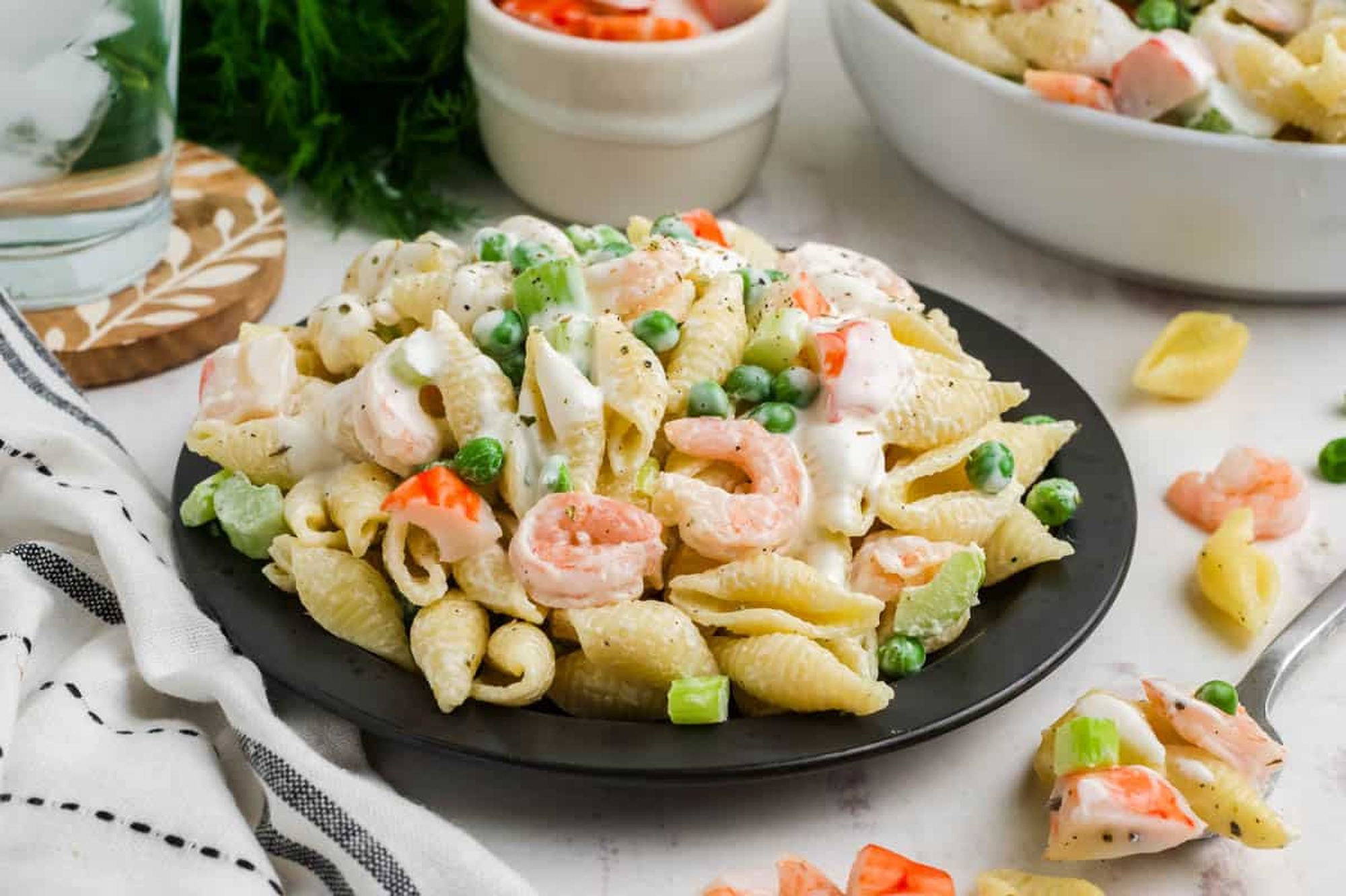 Shrimp and Pasta Shell Salad Recipe