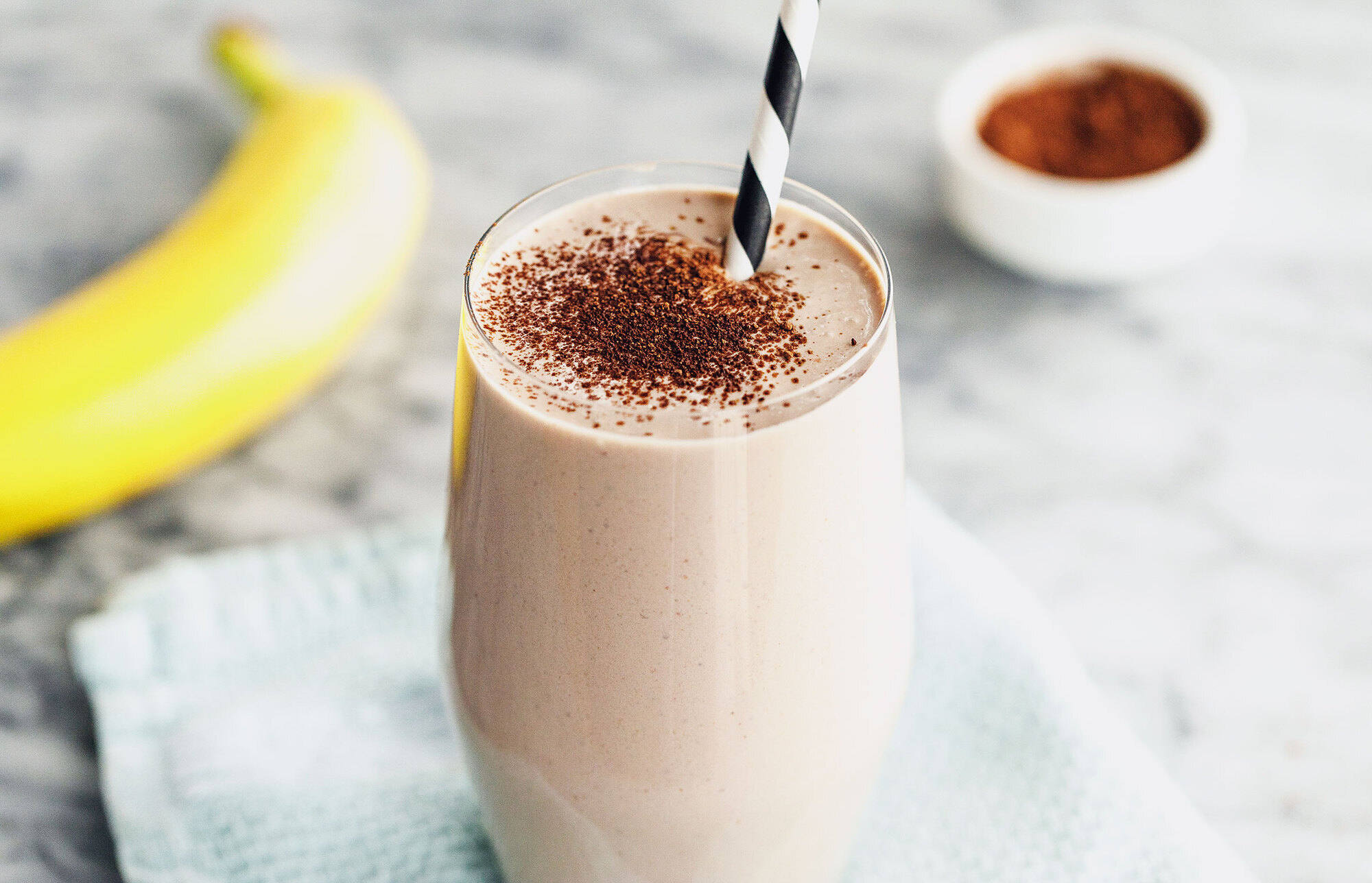 Chocolate Banana Peanut Butter Protein Shake Recipe